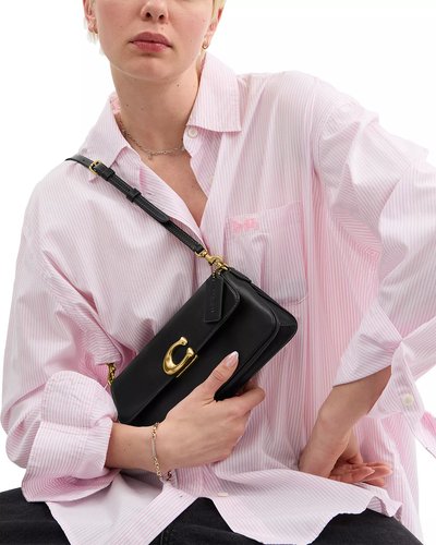 Black Compact Shoulder Bag