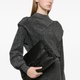 Black Textured Clutch Bag