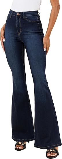 Dark Blue Flared Jeans