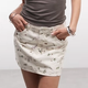 White Floral Mini Skirt