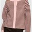 Pink & Brown Striped Cardigan