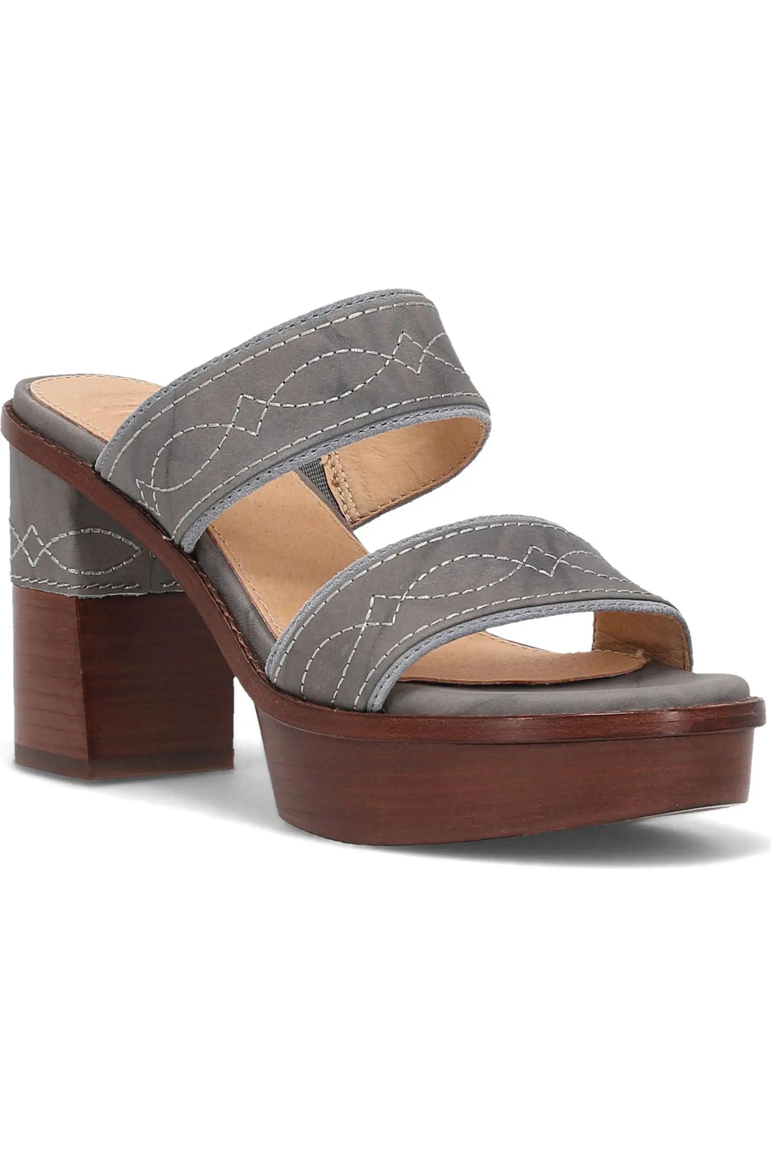 Grey Platform Sandals