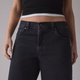 Washed Black Denim Bermuda Shorts