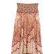 Pink Paisley Smocked Midi Skirt