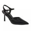 Black Pointed-Toe Slingback Pumps