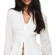 White Fitted Blouse