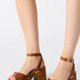 Brown Wooden Platform Sandals