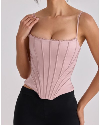 Blush Pink Corset Top