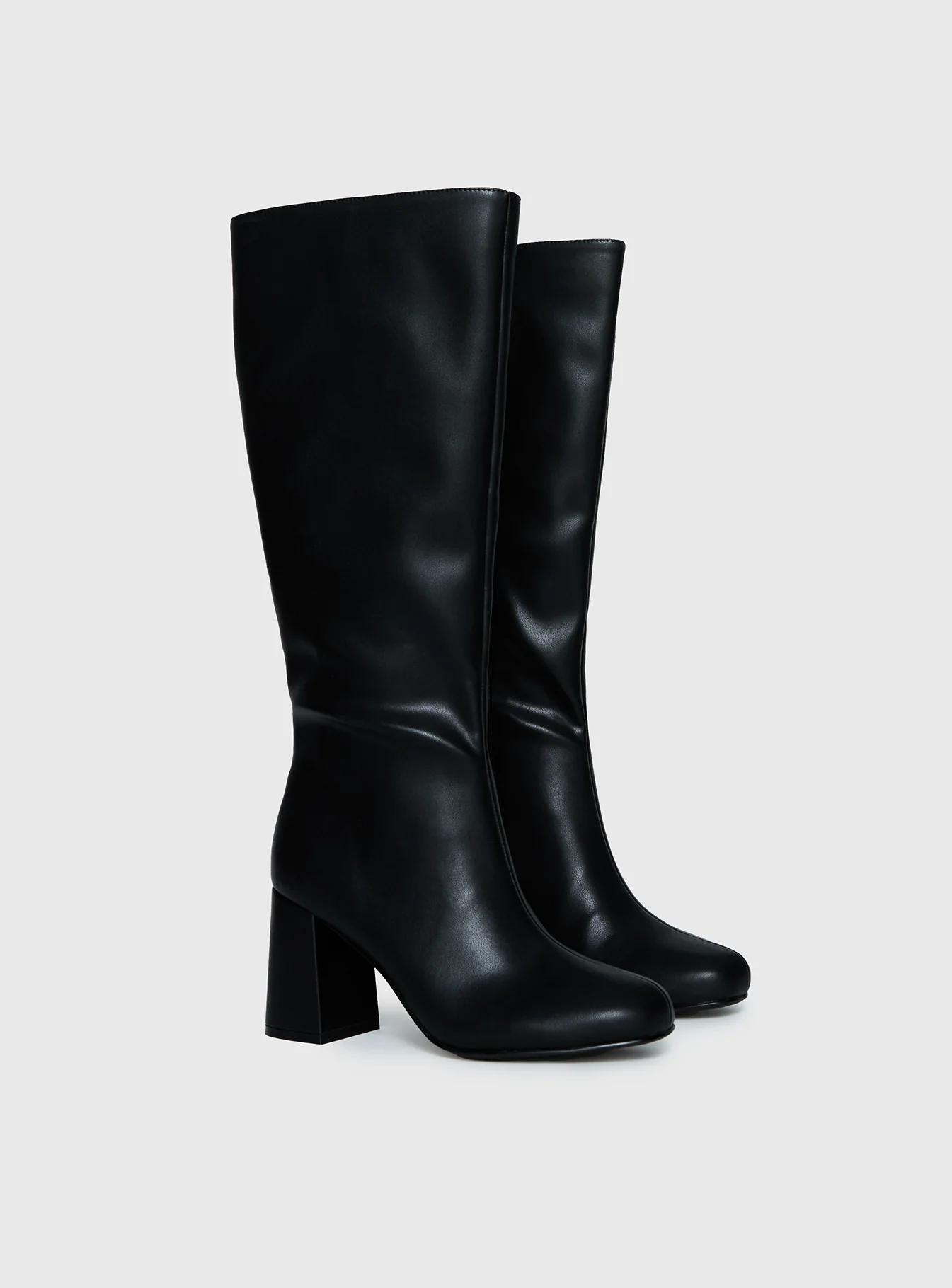 Black Knee-High Boots