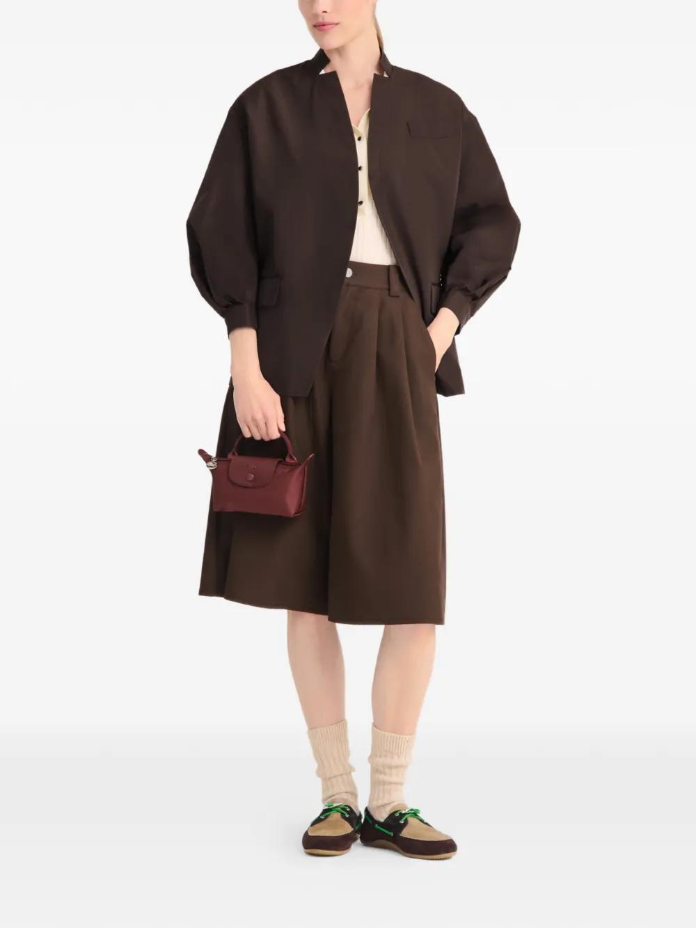Burgundy Mini Top-Handle Bag