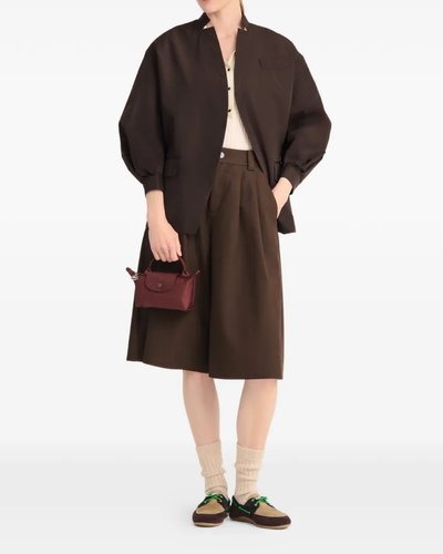 Burgundy Mini Top-Handle Bag