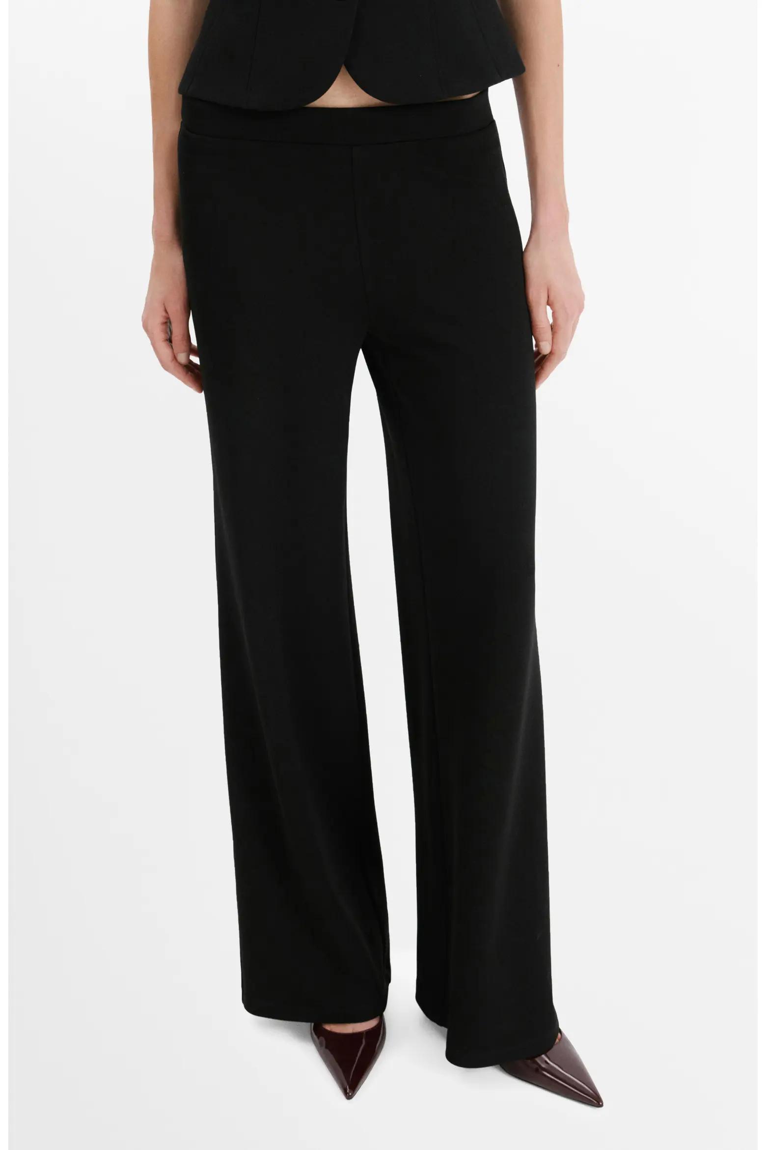 Black Wide-Leg Trousers