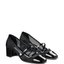 Schwarze Mary-Jane-Pumps mit Riemen