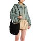 Black Suede Fringe Hobo Bag