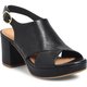 Schwarze Plateausandalen