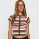 Striped Cropped Cardigan Top