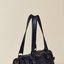 Black Studded Barrel Bag