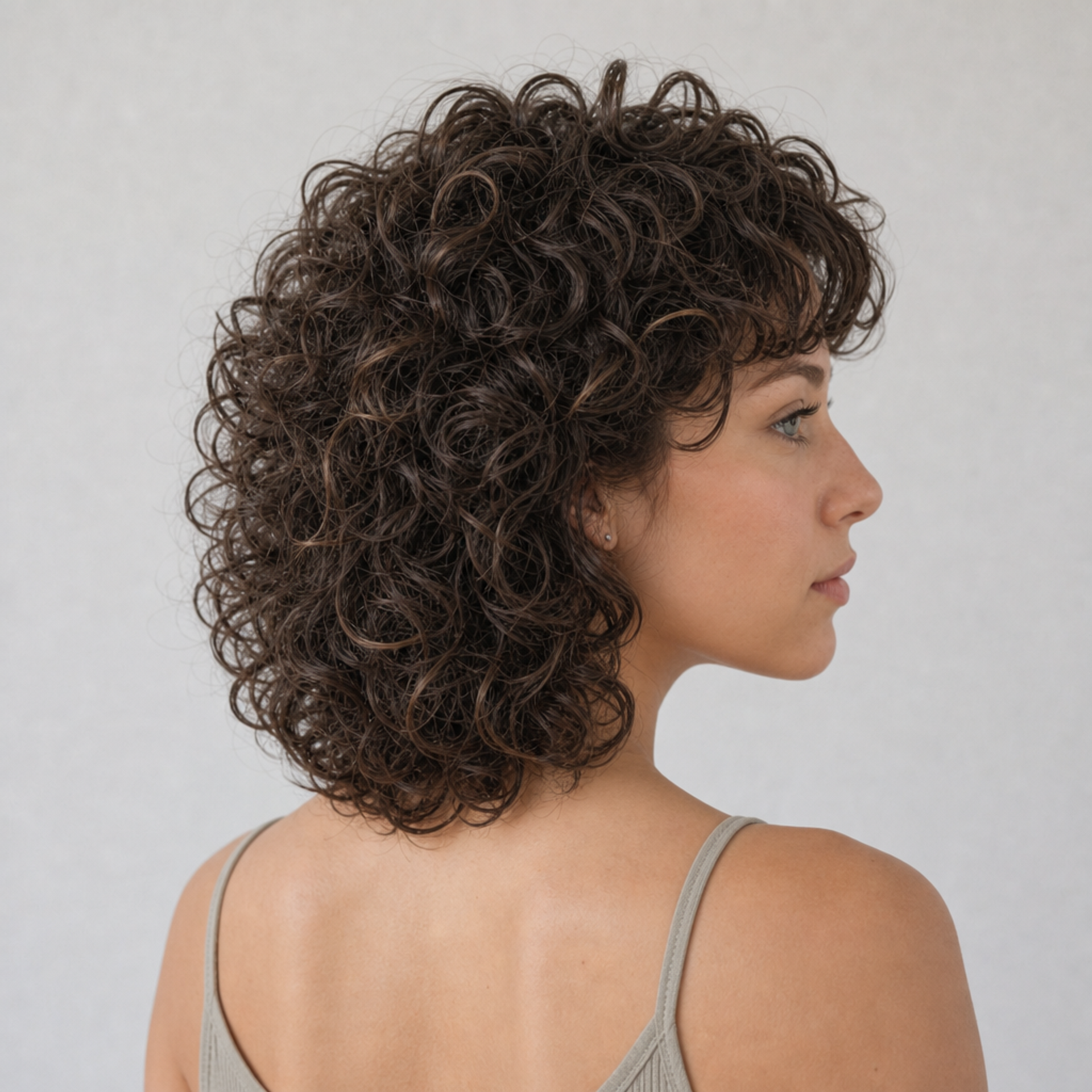 Curly Shag with Bangs — angle 2
