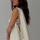 Cream Polka Dot Tote Bag