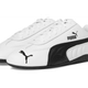 White and Black Low-Top Sneakers