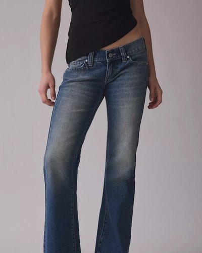 Blue Flared Jeans