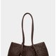 Dark Woven Shoulder Bag