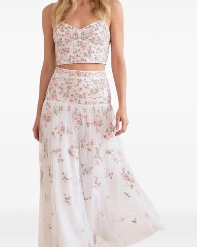 Pink Floral Maxi Skirt