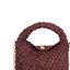 Burgundy Woven Shoulder Bag