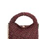 Burgundy Woven Shoulder Bag