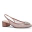 Pink Embellished Slingback Pumps