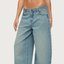 Light-Wash Barrel-Leg Jeans