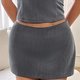 Grey Mini Skirt