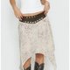 Asymmetric Printed Midi Skirt