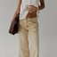 Ecru Straight Jeans