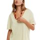 Pale Yellow V-Neck Tee