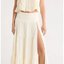 White Tiered Maxi Skirt