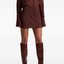 Brown Heeled Knee-High Boots