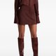 Brown Heeled Knee-High Boots