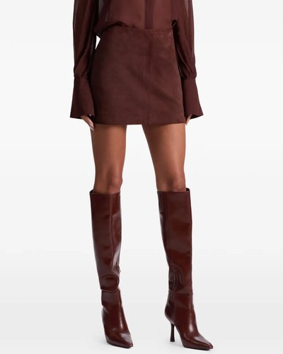 Brown Heeled Knee-High Boots
