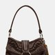 Brown Denim Shoulder Bag