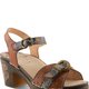 Tooled Leather Platform Sandals
