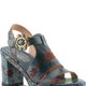 Teal Floral Platform Sandals