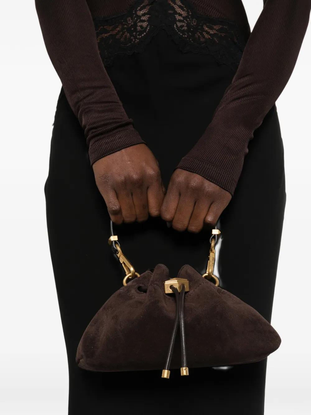 Dark Brown Suede Mini Bag