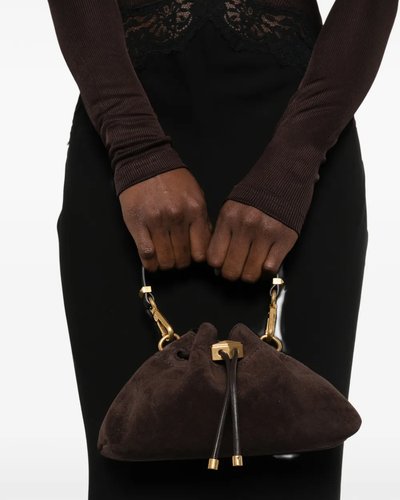 Dark Brown Suede Mini Bag