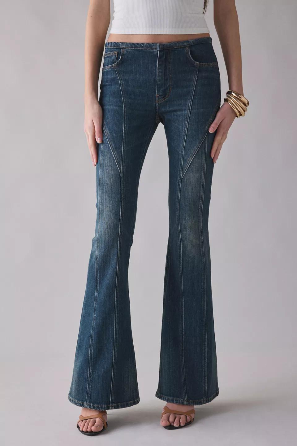 Dark Blue Flared Jeans