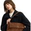 Brown Suede Shoulder Bag