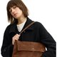 Brown Suede Shoulder Bag