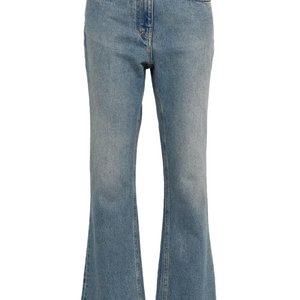 Light Wash High-Rise Flare Jeans