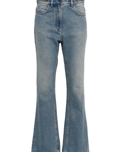 Light Wash High-Rise Flare Jeans
