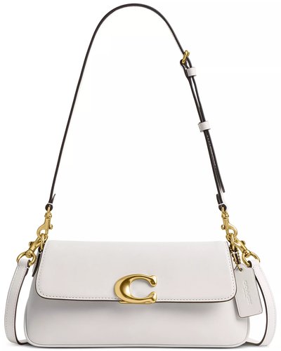 Weiße Coach-Schultertasche